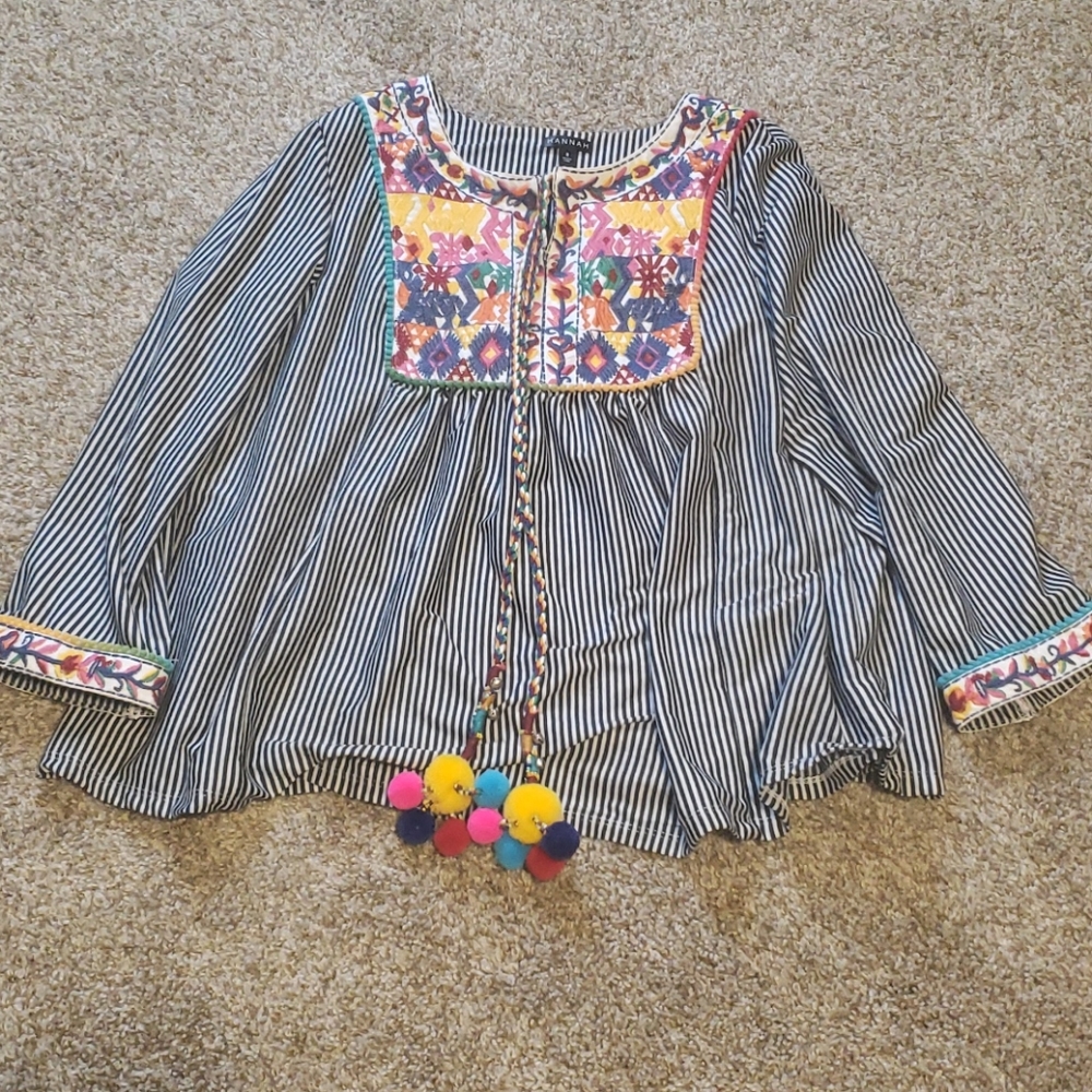 Hannah Pom Pom Top
